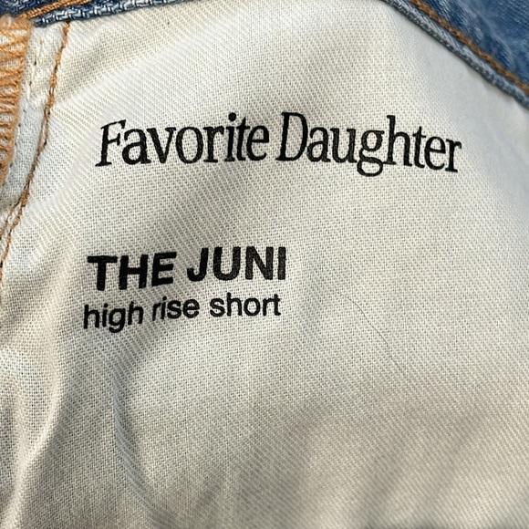 New Favorite Daughter Juni High Rise Shorts Floral Daisy Sunflower Sz 31 - Picture 15 of 16